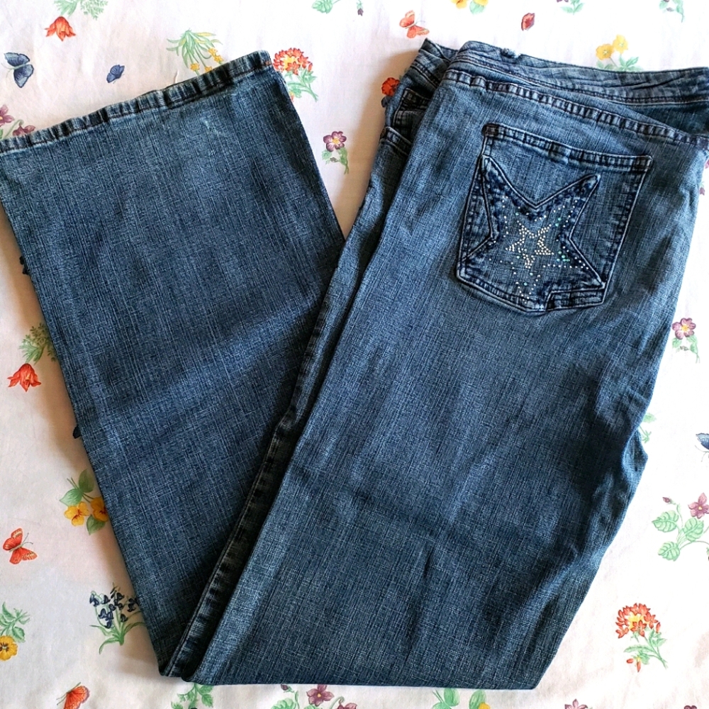 Jeans with star design